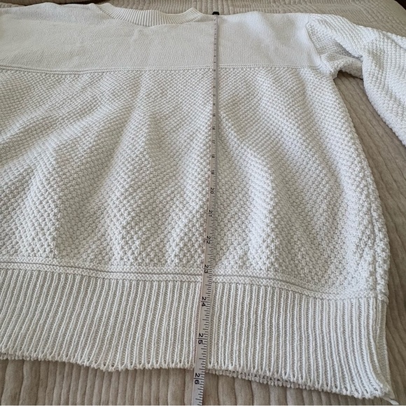 Vintage Lee White Cotton Knit Long Sleeve Sweater Women’s‎ Large - Picture 8 of 10